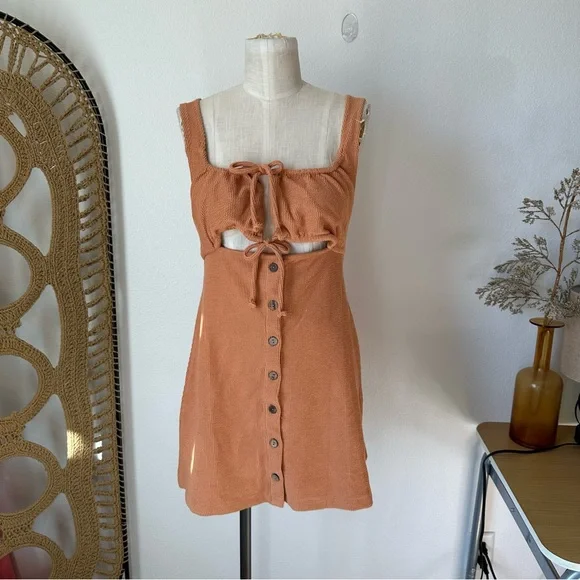 Free People | Dresses | Free People Beach Olivia Corduroy Mini Dress |  Poshmark